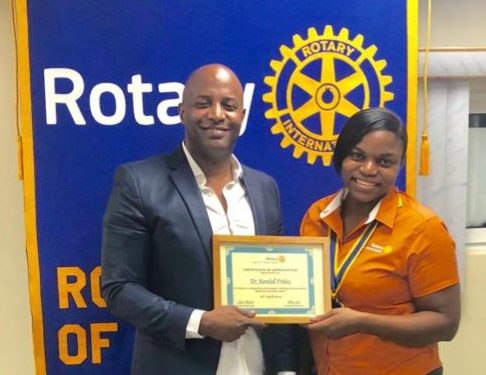 Dr. Randall Friday Presents at Rotary Sunset
