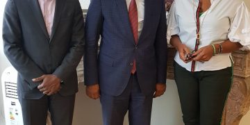 MP Mercelina pays a courtesy visit to the Minister Plenipotentiary of Sint Maarten and her Cabinet