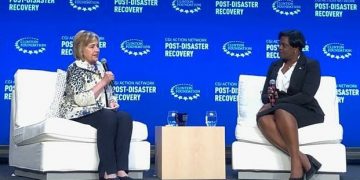 Hilary Clinton conducts 1 on1 Interview with Prime Minister Romeo Marlin at the Clinton Global Initiative