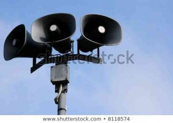 Fire Department in the process of removing old siren warning system