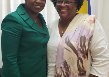 Prime Minister of Barbados extend courtesies to  Prime Minister Romeo-Marlin