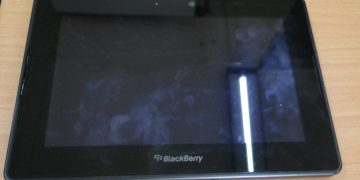 Confiscated Blackberry Tablet