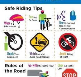 Bike riding safety tips.