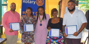 Rotary Sunset Inducts Four New Members