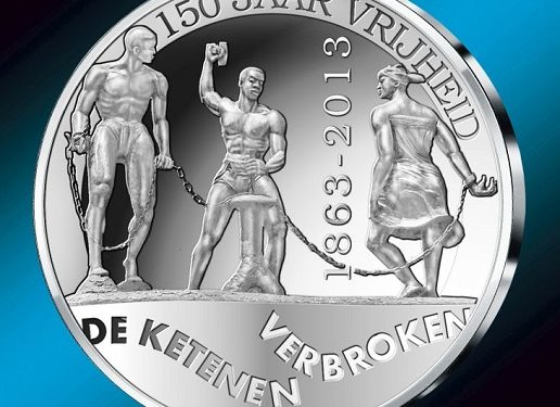 Central Bank commemorates slavery with 5 guilders coin