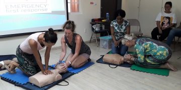 LU staff goes through refresher CPR training