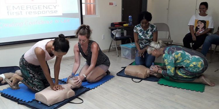 LU staff goes through refresher CPR training
