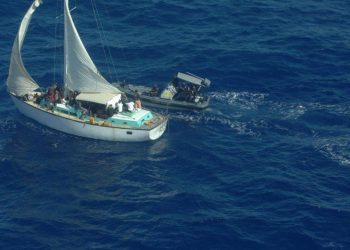 Illegal immigrant rescued by the Coast Guard