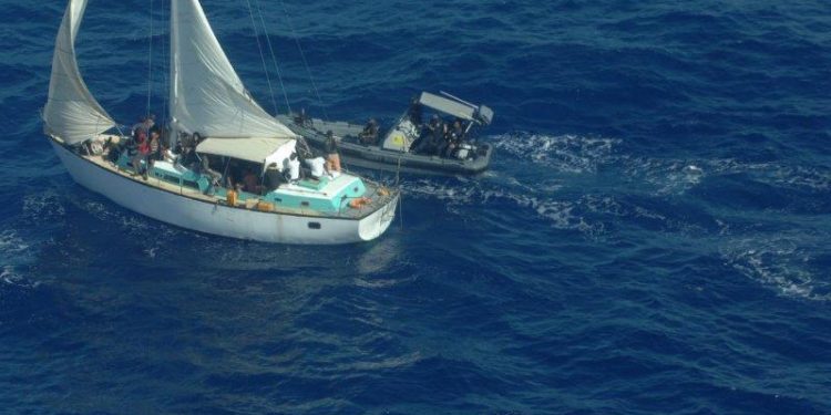 Illegal immigrant rescued by the Coast Guard