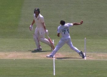 Naseem Shah deprived of maiden Test wicket after no ball check gives David Warner second chance