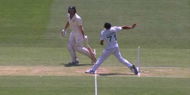 Naseem Shah deprived of maiden Test wicket after no ball check gives David Warner second chance