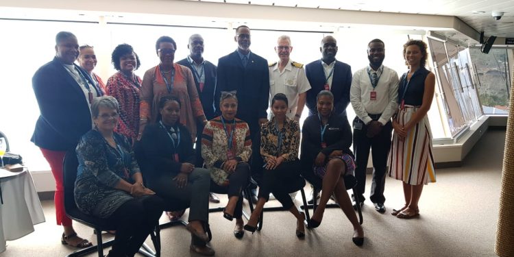 Norwegian Bliss Welcomed by Minister Violenus and Port Officials on Wednesday