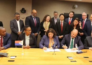 Airport Chief Brian Mingo predicts return of glory days for PJIAE after signing of $72 Million Terminal Reconstruction agreement in Washington DC, Monday