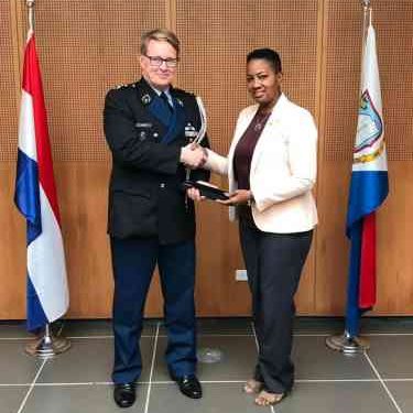 Prime Minister Silveria Jacobs meets with Commander of Marechaussee