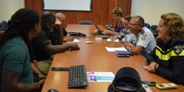 First meeting between Carnival Foundation ( S.C.D.F) and Sint Maarten Police Force.