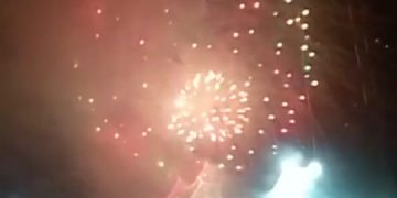 Residents brave inclement weather to celebrate start of New Year