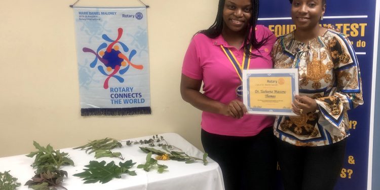 Dr. Maccow Thomas Presented at Rotary Sunset General Meeting