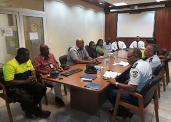 Police held meeting with stakeholders concerning the Police Mobile  Command Center at the harbor