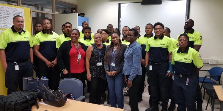 Department of Economic Licenses held an informative session at Philipsburg Police station