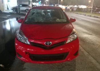 Pedestrian injured on the Soualiga road