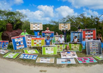 Les Fruits de Mer Donates Exhibit Panels to French Quarter School