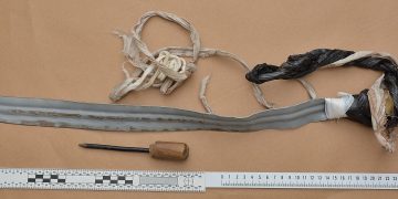 Two self made weapons confiscated from inmates