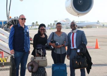 Prime Minister Silveria Jacobs and Minister of Finance Ardwell Irion head to the Netherlands