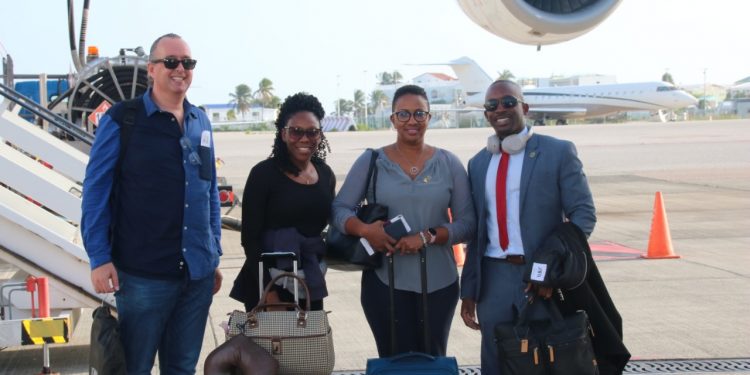 Prime Minister Silveria Jacobs and Minister of Finance Ardwell Irion head to the Netherlands