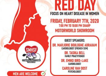 St. Maarten Heart & Stroke Foundation Partners with  Motorworld to host “Wear Red” Event This Friday