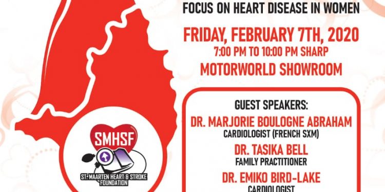 St. Maarten Heart & Stroke Foundation Partners with Motorworld to host “Wear Red” Event This Friday