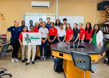 Nature Foundation and IHE Delft Institute for Water Education visit local schools to educate students about the importance of Coral Reefs and introduce Student Competition.