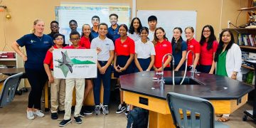 Nature Foundation and IHE Delft Institute for Water Education visit local schools to educate students about the importance of Coral Reefs and introduce Student Competition.