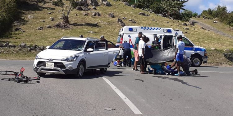 Two bicycle riders injured in Belvedere