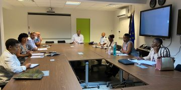 Prime Minister Jacobs receives COVID-19 preparedness and response actions update from Prefet Feucher