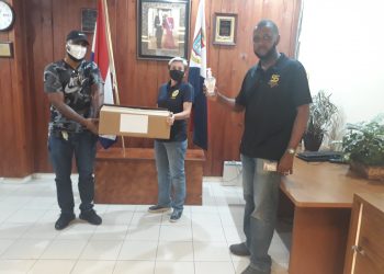 The Harbor Group of Companies donated  P.P.E to the police station