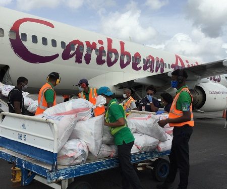 (Press release) Caribbean Airlines operates historic cargo only charter flight