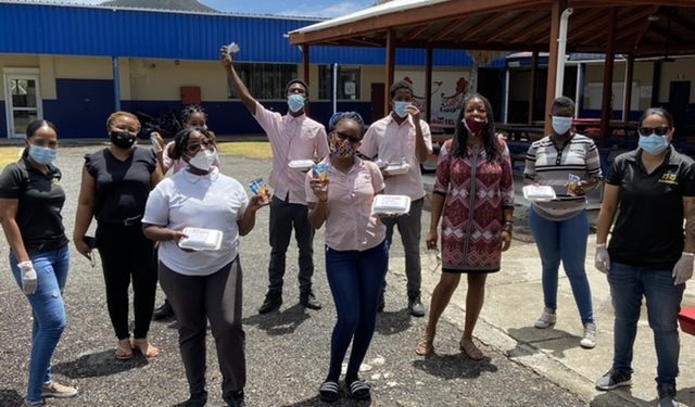 Chef Sauce, Robbie’s Lottery and Rockey Foundation donate food due to covid 19