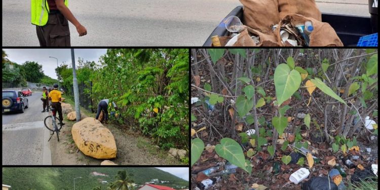 Red Cross and Nature Foundation’s Re-Greening SXM Project collected over 400lbs of trash in Madame Estate, in collaboration with SXM A.C.T.I.O.N and the SXM Youth Brigade