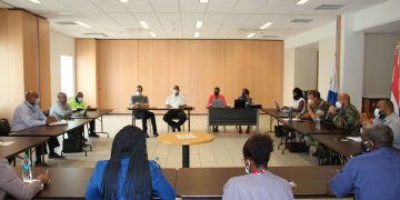 EOC meets to discuss developing weather system east of the Lesser Antilles