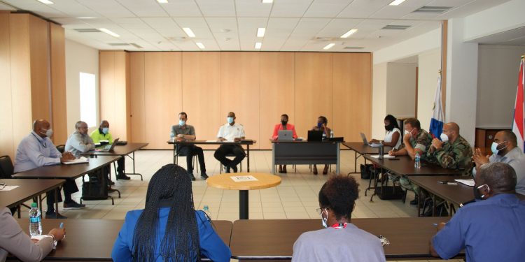 EOC meets to discuss developing weather system east of the Lesser Antilles