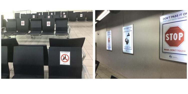 Sanitizing Process at Airport Completed and in place