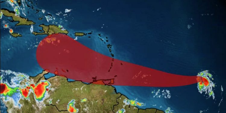 Gonzalo heading towards the Caribbean