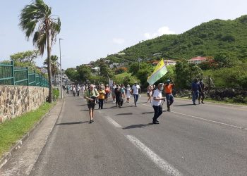 Residents hold peaceful protest call on Prefet to ease border controls