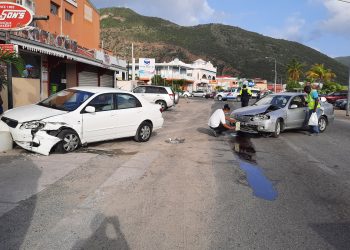 Traffic accident on the Little-Bay Road