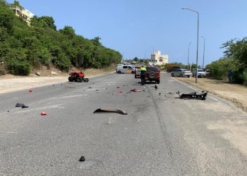 Traffic accident on the Little-Bay Road
