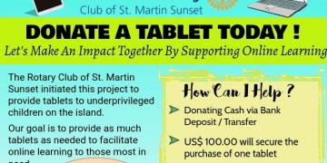 The Rotary Club of St. Martin Sunset Launches Tablet Drive