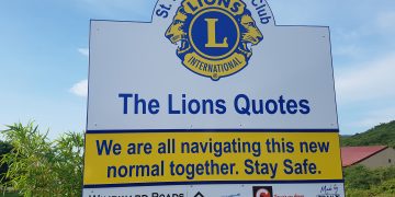 Sint Maarten Lions Club re-launch District Signs