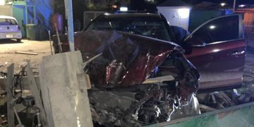 Traffic accident on the Zagers Gut road