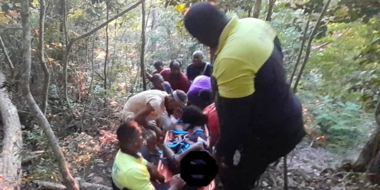 A man died of natural causes while hiking a trail on St.Peters hill