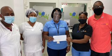 Rotary Club of St. Martin Sunset Donates to Nurses at MHF